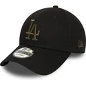 wyginieta-czapka-czarna-z-regulacja-z-logo-zielona-9forty-essential-los-angeles-dodgers-mlb-new-era