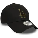 wyginieta-czapka-czarna-z-regulacja-z-logo-zielona-9forty-essential-los-angeles-dodgers-mlb-new-era