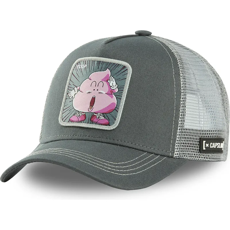 szara-czapka-trucker-caca-poo3-dr-slump-od-capslab
