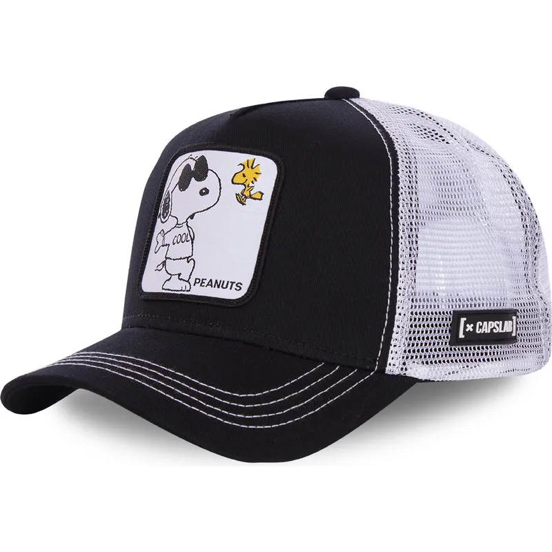 czapka-trucker-czarno-biala-snoopy-joe-cool-naw1-peanuts-od-capslab