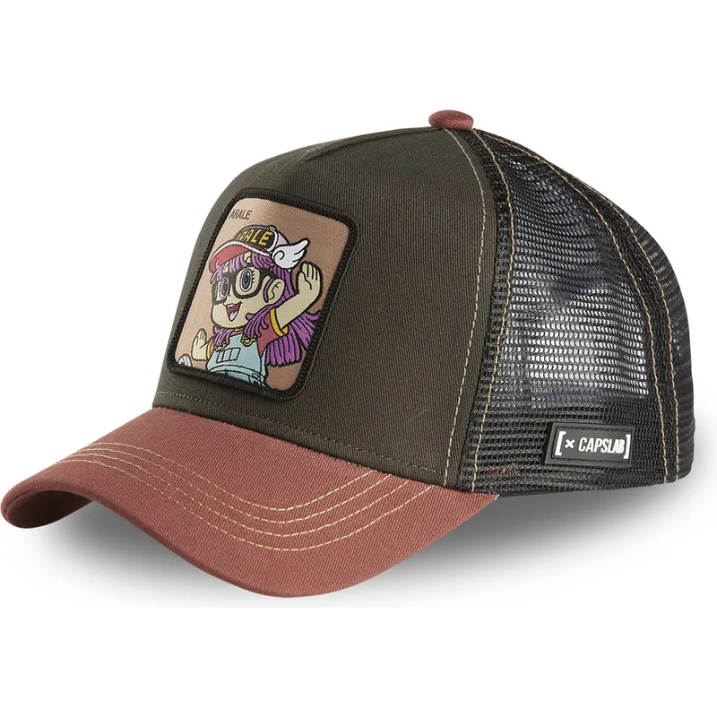 czapki-curva-brazowy-snapback-arale-norimaki-dr-slump-capslab