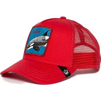 czapka-trucker-czerwona-orka-killer-whale-od-goorin-bros