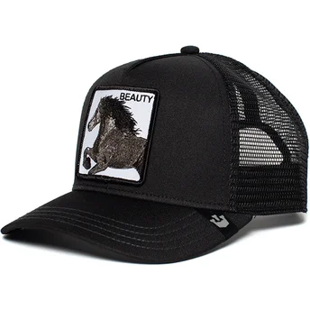 czarna-czapka-trucker-z-koniem-black-beauty-od-goorin-bros