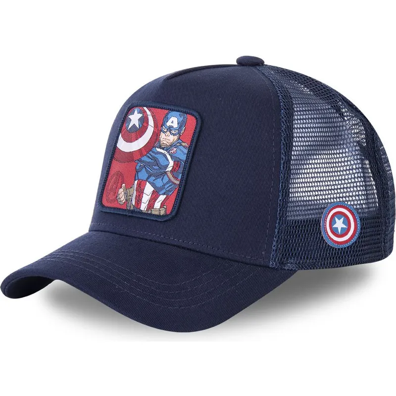 czapki-curva-granatowy-snapback-dla-dziecka-kapitan-ameryka-marvel-comics-capslab