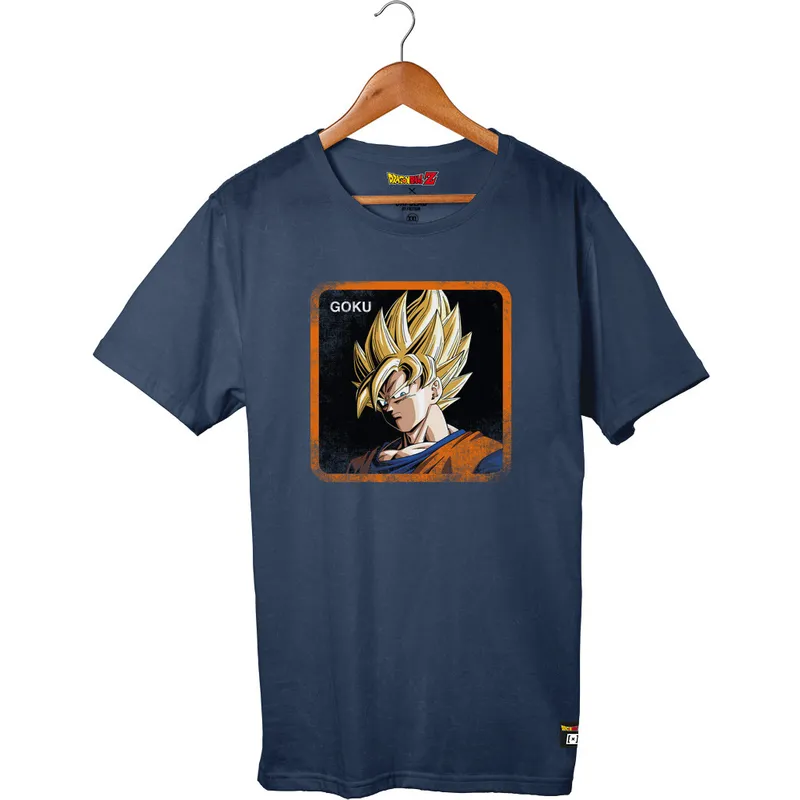 t-shirt-krotki-rekaw-ciemnoniebieska-son-goku-super-saiyan-tscgok6-dragon-ball-capslab