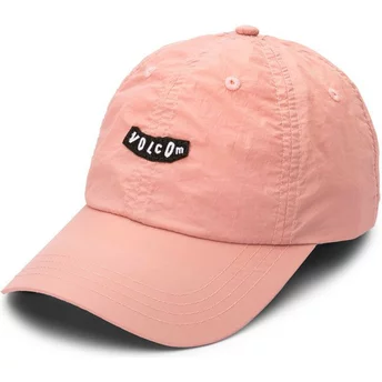 Wyginięta czapka różowa z regulacją Stop And Pink Petal Pink Volcom