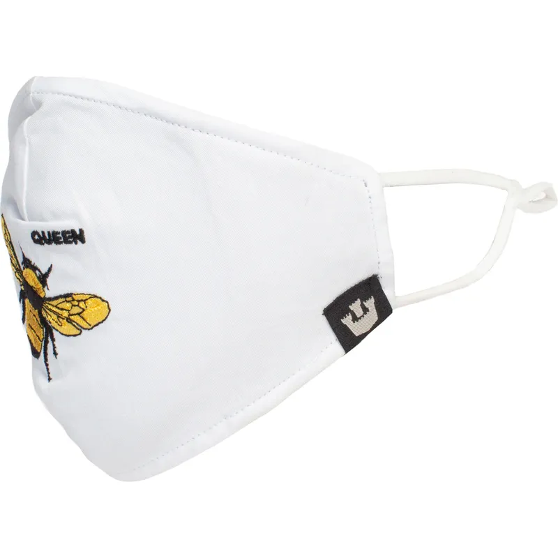 maseczki-i-ochrona-bialy-mascarilla-reutilizable-blanca-abeja-buzzy-bee-the-farm-de-goorin-bros