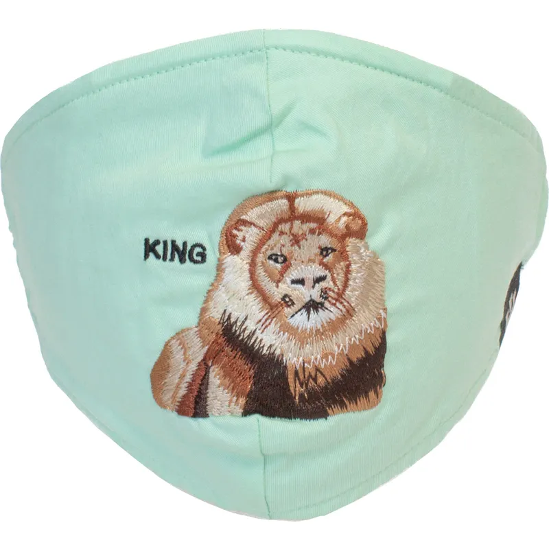 maseczki-i-ochrona-zielony-mascarilla-reutilizable-verde-menta-leon-mane-cat-the-farm-de-goorin-bros