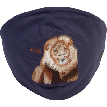maseczki-i-ochrona-granatowy-mascarilla-reutilizable-azul-marino-leon-mane-cat-the-farm-de-goorin-bros