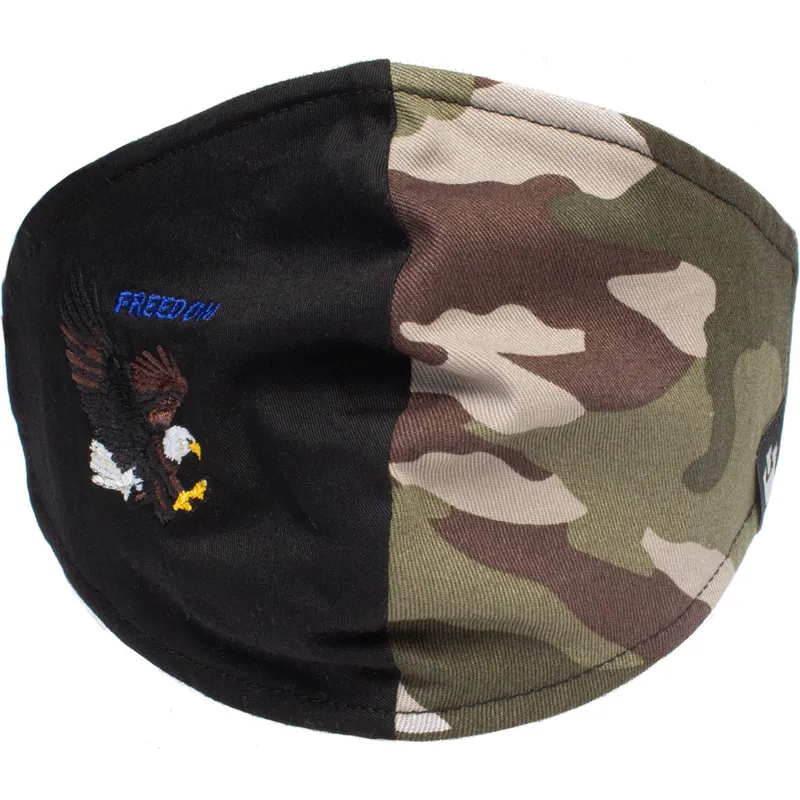 maseczki-i-ochrona-czarny-mascarilla-reutilizable-negra-y-camuflaje-aguila-high-flyer-the-farm-de-goorin-bros