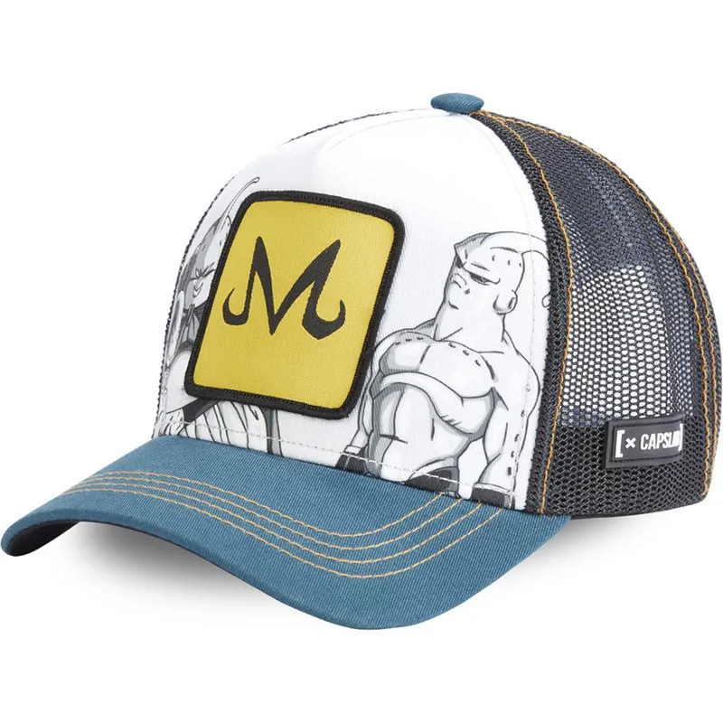 czapka-trucker-szara-czarna-i-niebieska-transformacje-majin-buu-dbz-buu-dragon-ball-od-capslab