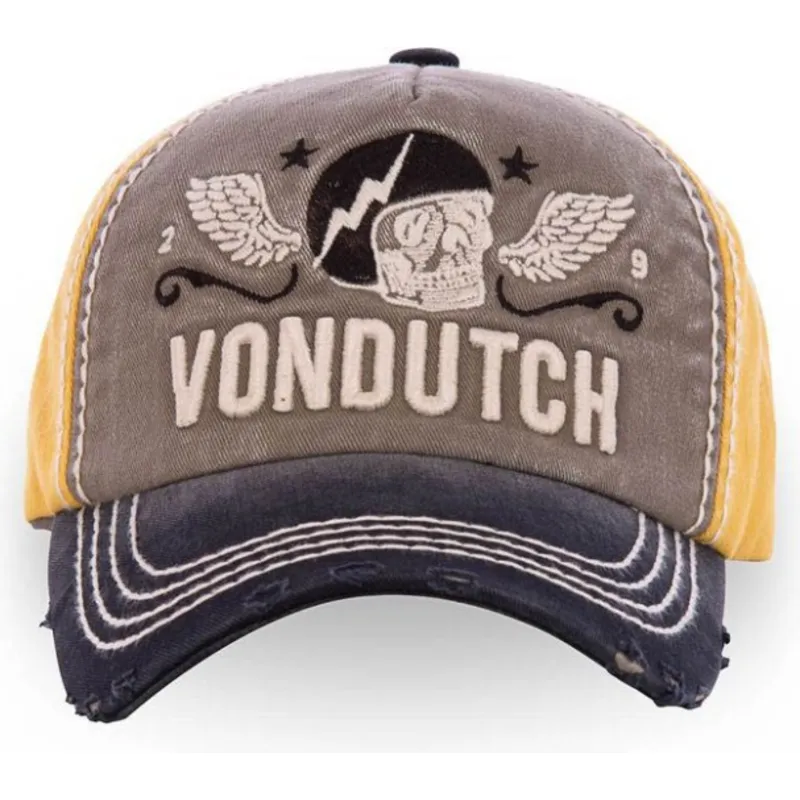 czapki-curva-szary-tasma-regulowana-von-dutch