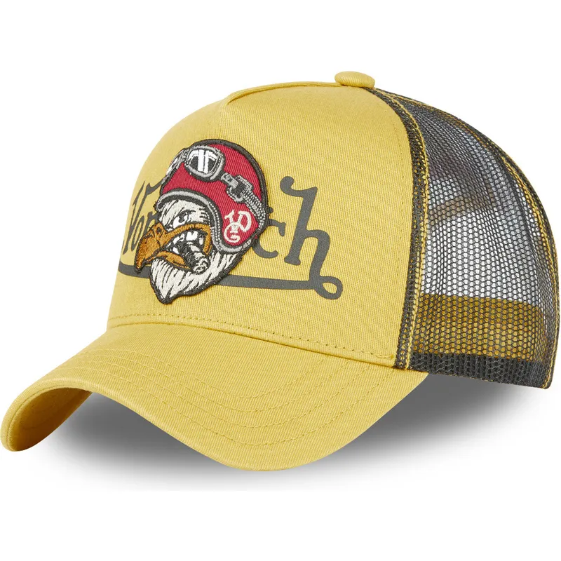 czapki-curva-zolty-snapback-von-dutch