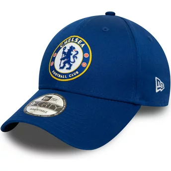 Wyginięta czapka niebieska snapback 9FORTY Chelsea Football Club New Era