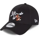 czarna-zakrzywiona-czapka-regulowana-9forty-tom-i-jerry-looney-tunes-od-new-era