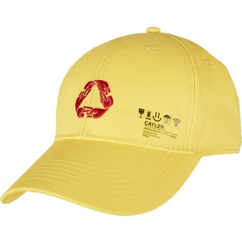 Wyginięta czapka żółta z regulacją Iconic Peace Cayler & Sons