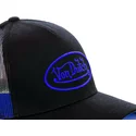 czapka-trucker-czarna-z-logo-niebieska-neo-blu-von-dutch