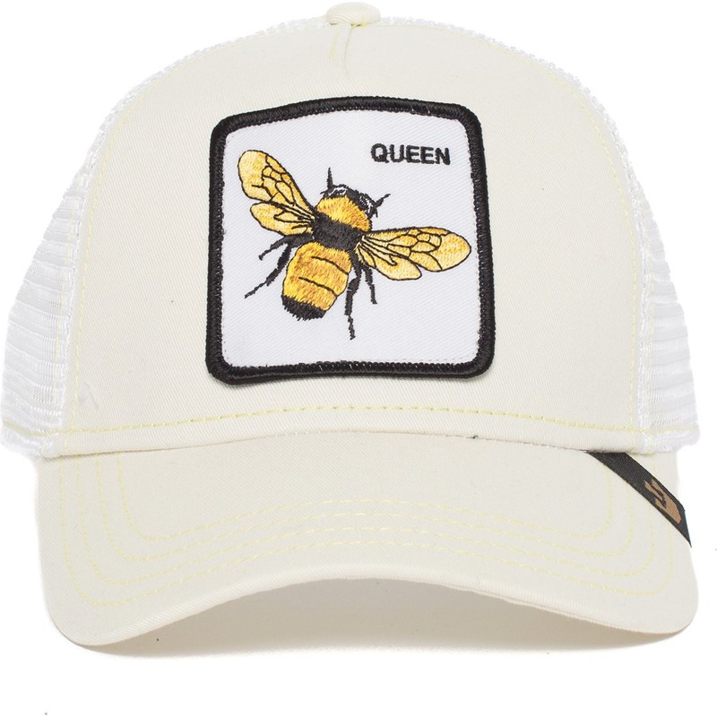 czapka-trucker-biala-pszczcola-queen-bee-goorin-bros