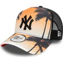 pomaranczowa-czapka-trucker-z-czarnym-logo-a-frame-summer-city-new-york-yankees-mlb-od-new-era