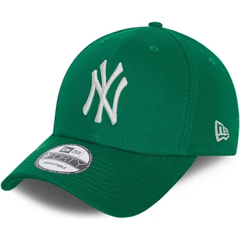 czapki-curva-zielony-tasma-regulowana-9forty-league-essential-new-york-yankees-mlb-new-era