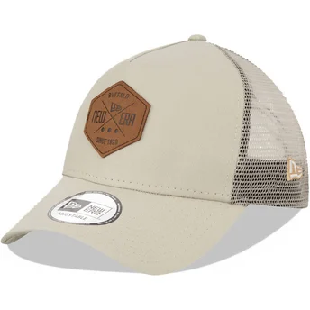 Czapka trucker szara A Frame 9FORTY Heritage Patch New Era