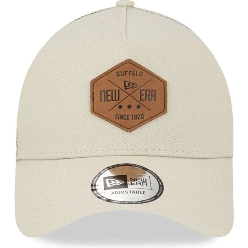 czapka-trucker-szara-a-frame-9forty-heritage-patch-new-era