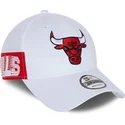 czapki-curva-bialy-tasma-regulowana-9forty-side-mark-chicago-bulls-nba-new-era