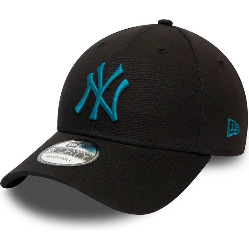 czapki-curva-czarny-tasma-regulowana-9forty-league-essential-new-york-yankees-mlb-new-era