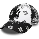 czapki-curva-czarny-tasma-regulowana-9forty-paisley-print-new-york-yankees-mlb-new-era