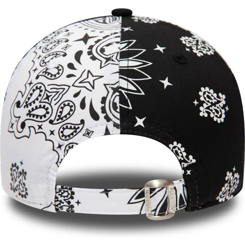 czapki-curva-czarny-tasma-regulowana-9forty-paisley-print-new-york-yankees-mlb-new-era