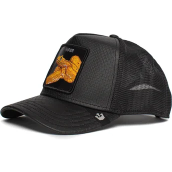 czarna-czapka-trucker-z-wezem-night-viper-the-farm-od-goorin-bros