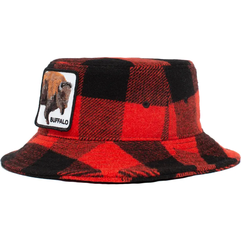 wiadra-curva-czerwony-snapback-bucket-rojo-y-negro-bufalo-buffalo-i-m-a-little-hoarse-the-farm-the-farm-de-goorin-bros
