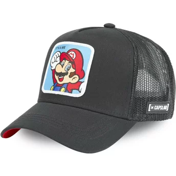 Czapka trucker czarna Mario CLA2 Super Mario Bros. Capslab