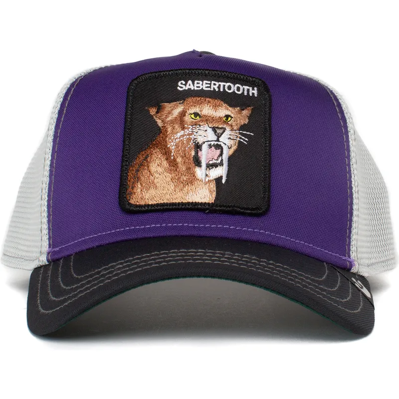 czapki-curva-fioletowy-snapback-dientes-sable-sabertooth-the-farm-de-goorin-bros