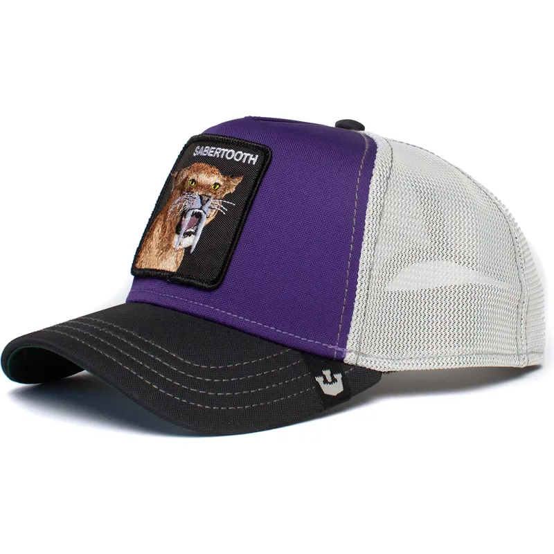 czapki-curva-fioletowy-snapback-dientes-sable-sabertooth-the-farm-de-goorin-bros