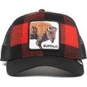 czapka-trucker-czerwono-czarna-bawol-buffalo-goorin-bros