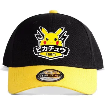 Czarna i żółta czapka z daszkiem snapback Pikachu Olympics Pokémon od Difuzed