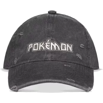 Szara czapka snapback z zakrzywionym daszkiem Pokémon od Difuzed