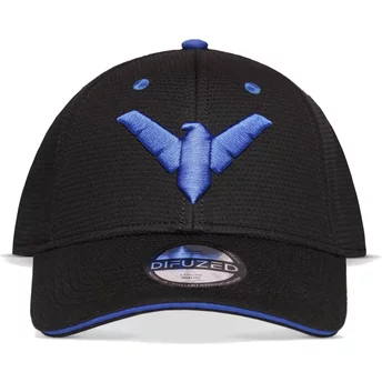 Czarna czapka snapback z zakrzywionym daszkiem Nightwing DC Comics od Difuzed