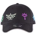 czarna-regulowana-czapka-z-daszkiem-triforce-color-symbols-the-legend-of-zelda-od-difuzed