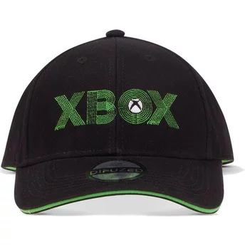 Czarna, regulowana czapka z daszkiem Xbox Letters Microsoft od Difuzed