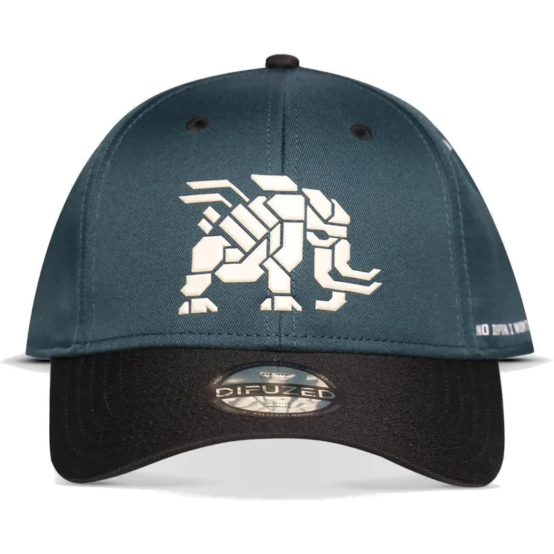 niebiesko-czarna-zakrzywiona-czapka-snapback-tremortusk-mamut-forbidden-west-horizon-od-difuzed