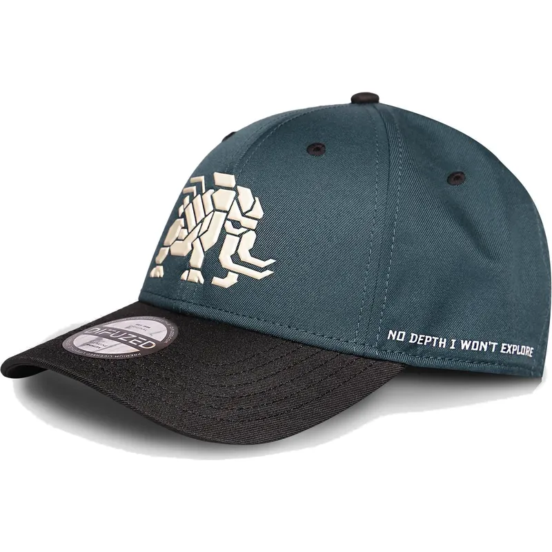 niebiesko-czarna-zakrzywiona-czapka-snapback-tremortusk-mamut-forbidden-west-horizon-od-difuzed