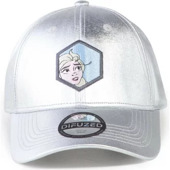 Regulowana srebrna czapka z zakrzywionym daszkiem Elsa Frozen 2 Disney od Difuzed