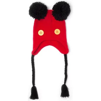 Czerwono-czarny polarowy czapka Mickey Mouse Disney od Difuzed