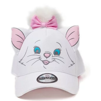 Biała, regulowana czapka z daszkiem Marie The Aristocats Disney od Difuzed