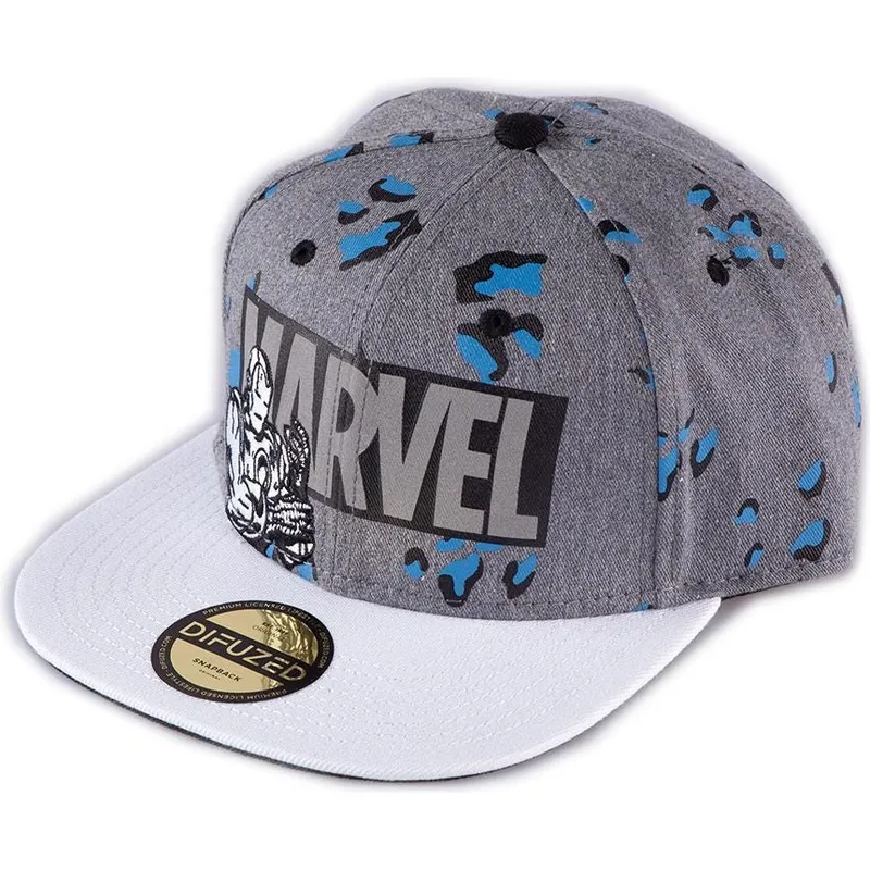 szara-plaska-czapka-snapback-iron-man-true-power-marvel-comics-od-difuzed