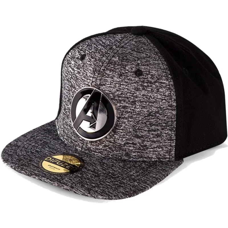 czapka-z-daszkiem-szaro-czarna-snapback-metal-avengers-logo-marvel-comics-od-difuzed