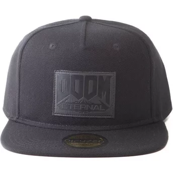 Czarna, regulowana, płaskokapeluszowa czapka Retro Eternal Doom od Difuzed