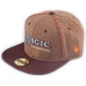 brazowa-czapka-z-plaskim-daszkiem-snapback-core-magic-the-gathering-od-difuzed